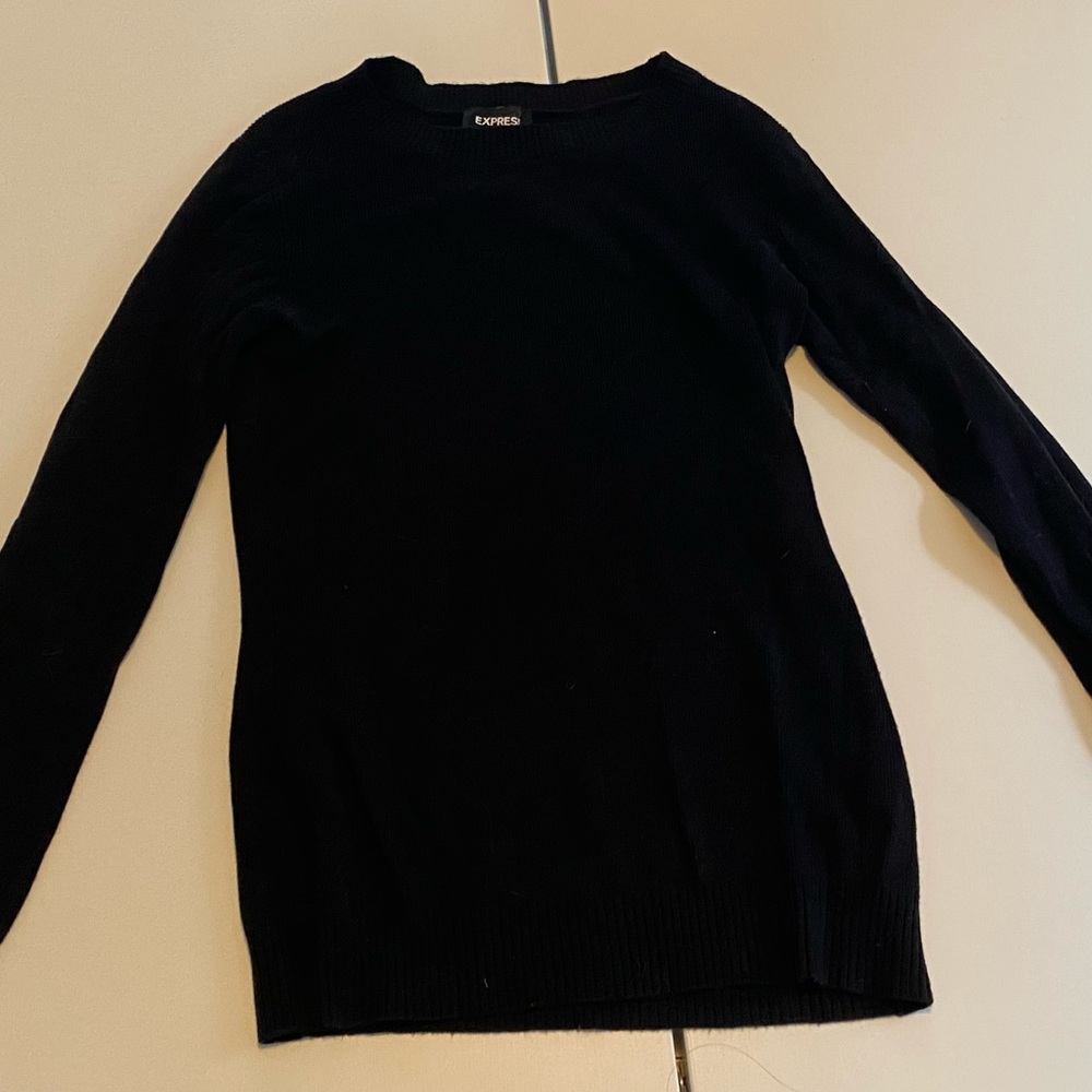 Express Black Stretchy Sweater